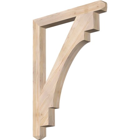Ekena Millwork Merced Craftsman Smooth Bracket, Douglas Fir, 3 1/2"W x 34"D x 46"H BKT04X34X46MRC04SDF